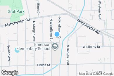 Map image of the property - 110 N Knollwood Dr