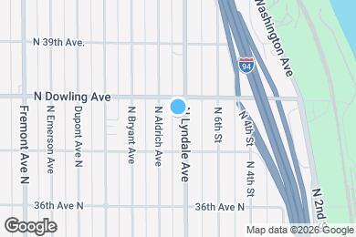 Map image of the property - 3739 N Lyndale Ave