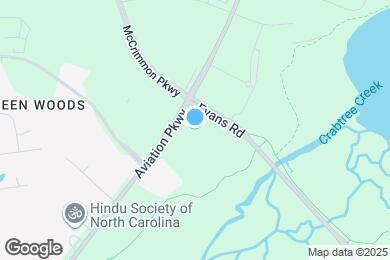 Map image of the property - Pointe at Lake Crabtree Apartments