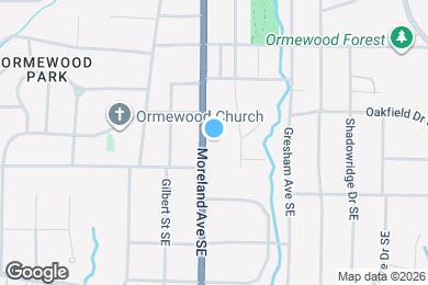 Map image of the property - 866 Moreland Ave SE