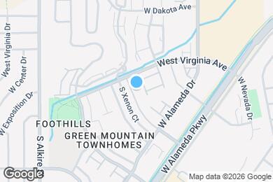 Map image of the property - 544 S Xenon Ct