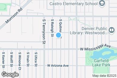 Map image of the property - 1035 S Quitman St
