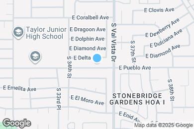Map image of the property - 3520 E Pueblo Ave
