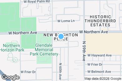 Map image of the property - 6004 W Augusta Ave