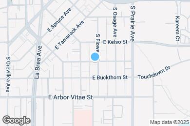 Map image of the property - 1030 E La Palma Dr