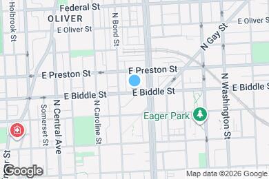 Map image of the property - 1618 E Biddle St