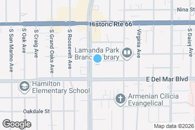 Map image of the property - 158 S Sierra Madre Blvd