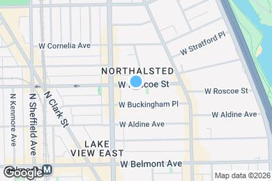 Map image of the property - 709 W Roscoe St