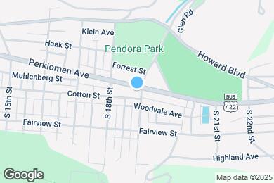 Map image of the property - 1848 Perkiomen Ave