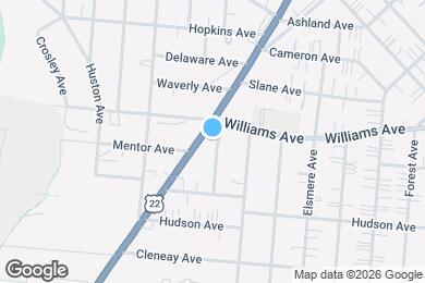 Map image of the property - 3945 Lindley Ave