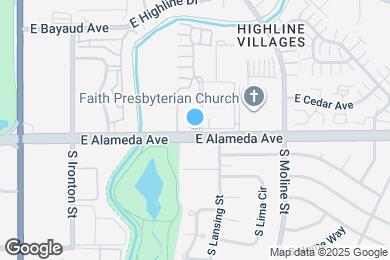 Map image of the property - 11101 E Alameda Ave