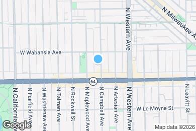 Map image of the property - 1628 N Campbell Ave