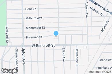 Map image of the property - 1709 Freeman St