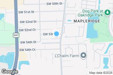 Map image of the property - 5327 SW 40th Ave