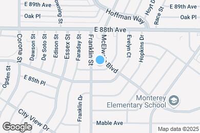 Map image of the property - 1641 E 86th Pl