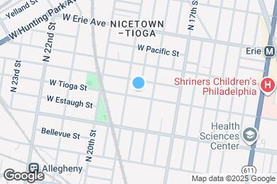 Map image of the property - 1829 W Tioga St