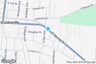 Map image of the property - 715 E Spring St