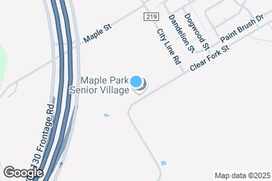 Map image of the property - Maple Park Senior Village (Senior, 55+)