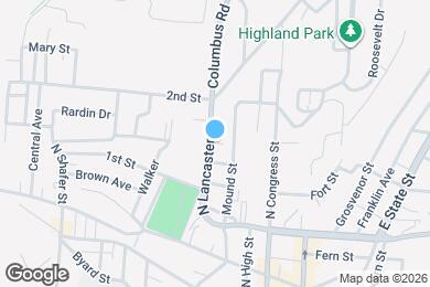 Map image of the property - 112 N Lancaster St