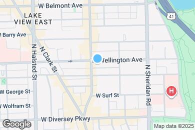 Map image of the property - 545 W Wellington Ave