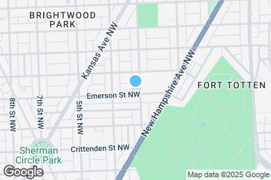 Map image of the property - Modern update Petworth rowhouse near Fort ...