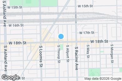 Map image of the property - 1659 S Throop St