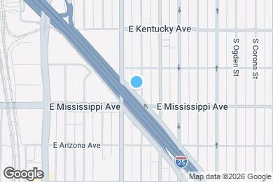 Map image of the property - 1057 S Pennsylvania St
