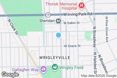 Map image of the property - 3822 N Sheffield Ave