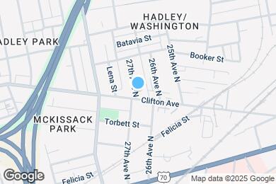 Map image of the property - 716 27th Ave N