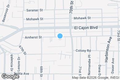 Map image of the property - 6927 Amherst St