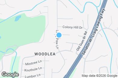 Map image of the property - 1501 Long Paw Ln