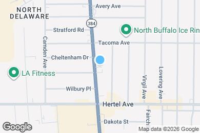 Map image of the property - 2421 Delaware Ave