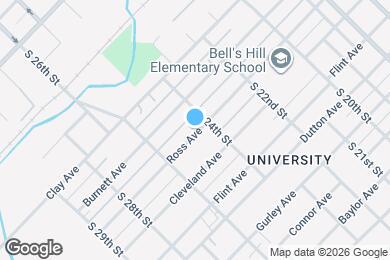 Map image of the property - 2413 Ross Ave