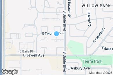 Map image of the property - 14464 E Colorado Dr