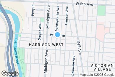 Map image of the property - 1104 Pennsylvania Ave