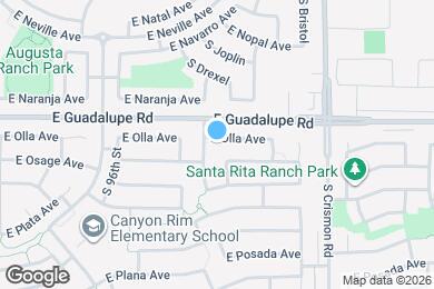 Map image of the property - 9811 E Olla Ave