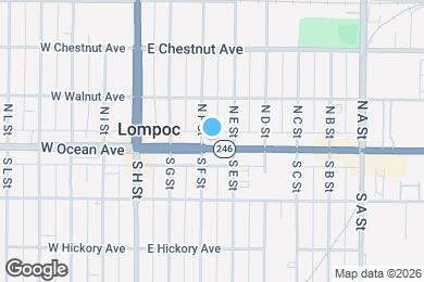 Map image of the property - 307 E Ocean Ave