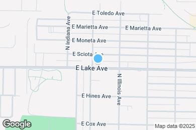 Map image of the property - 711 E Lake Ave