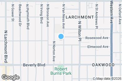 Map image of the property - 419 N Van Ness Ave