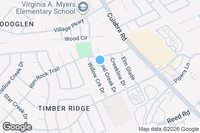 Map image of the property - 8346 Shoal Creek Dr