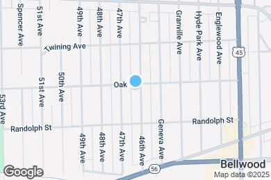 Map image of the property - 404 46th Ave