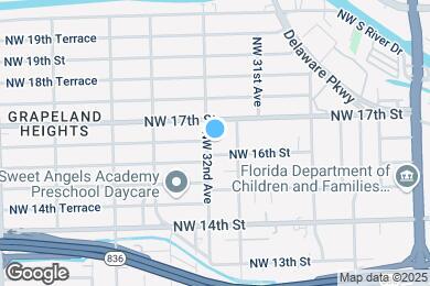 Map image of the property - 1615 NW 32nd Ave