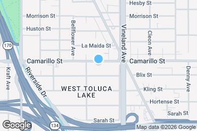Map image of the property - 11100 Camarillo St