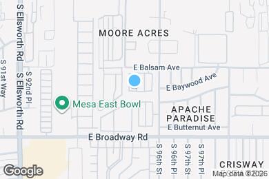 Map image of the property - 254 S Aaron