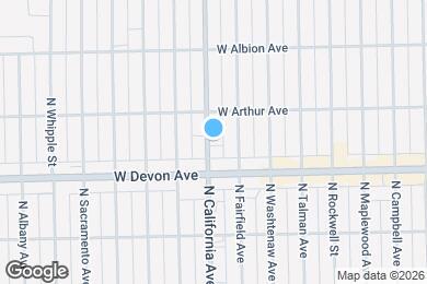 Map image of the property - 6431 N California Ave