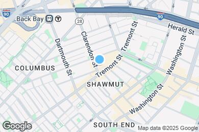 Map image of the property - 551 Tremont St