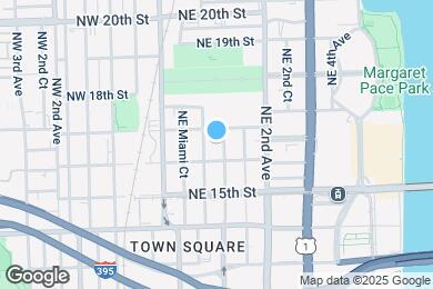 Map image of the property - 1600 NE 1st Ave