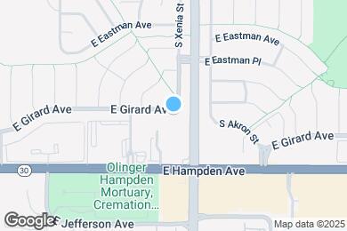 Map image of the property - 8786 E Girard Ave
