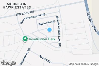 Map image of the property - 6407 Black Hawk Dr NE