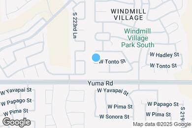 Map image of the property - 22277 W Tonto St